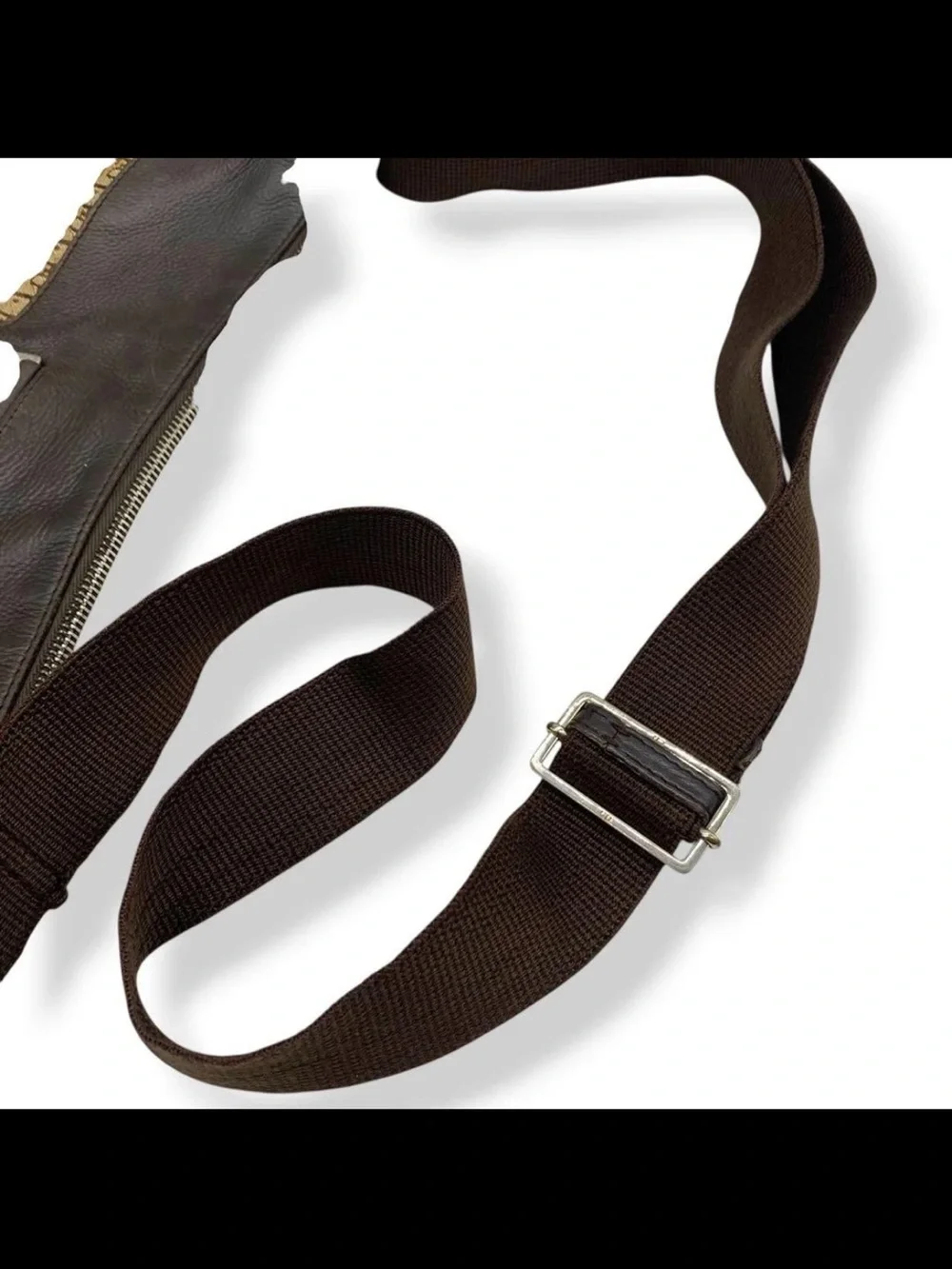 Dior Brown Monogram Canvas Crossbody with Dark Brown Trim